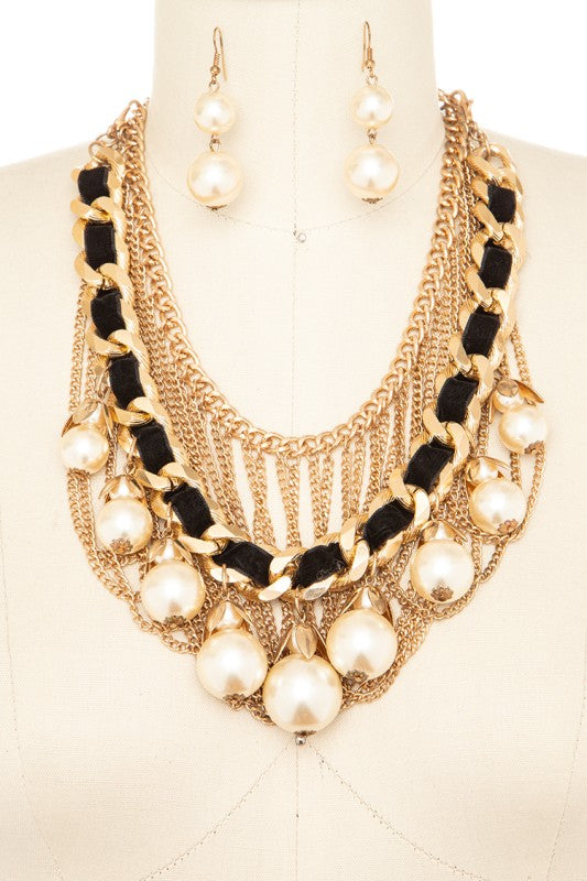 Acrylic Beads Necklace Set