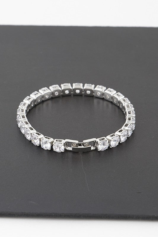 Cubic Zirconia Tennis Bracelet