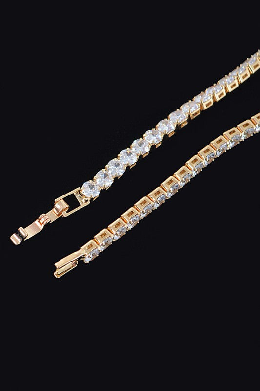 Cubic Zirconia Tennis Bracelet