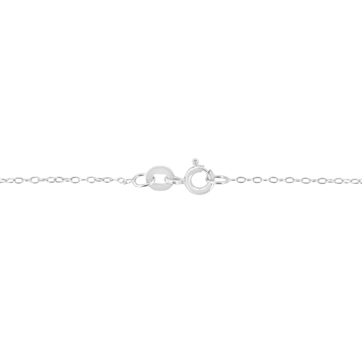 14K White Gold 2.00 Cttw Brilliant Round-Cut Diamond 7 Stone Flower Cluster 18" Pendant Necklace (H-I Color, SI2-I1 Clarity)