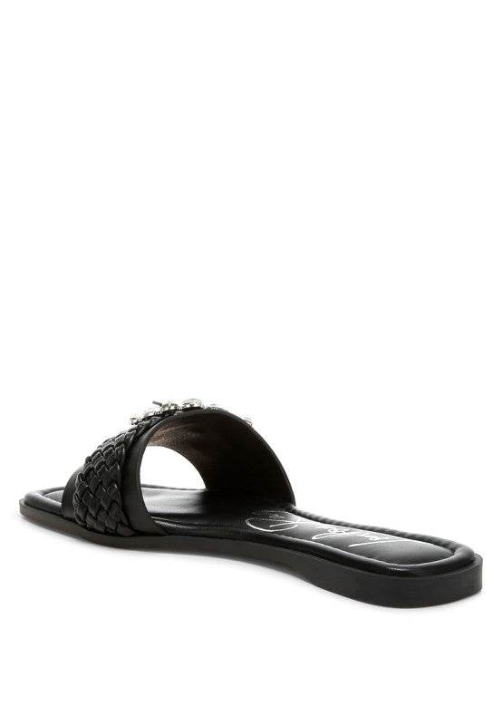 Hazbin Diamante Flat Sandals