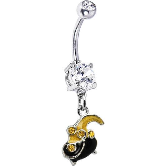 Gem Pot of Gold Belly Ring