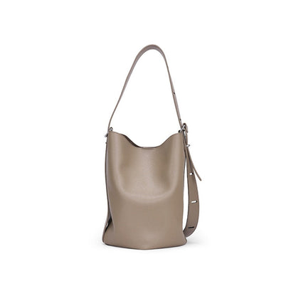 Bucket bag ladies simple, large capacity shoulder bag, versatile hobo bag with crossbody strap