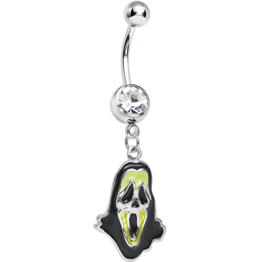 Glow in the Dark Scary Grim Reaper Belly Ring