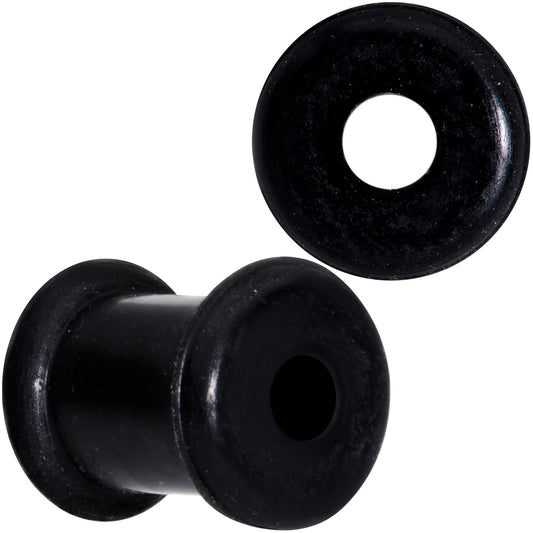2G Black Double Flare Silicone Flexible Tunnel Set