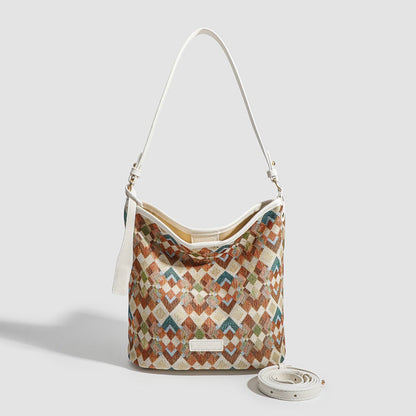 Casual large capacity hobo bag, bag female college shoulder bag, Crossbody hobo bag, bucket bag