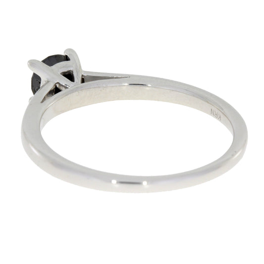 .50ct Black Diamond Eng Only Sterling Silver