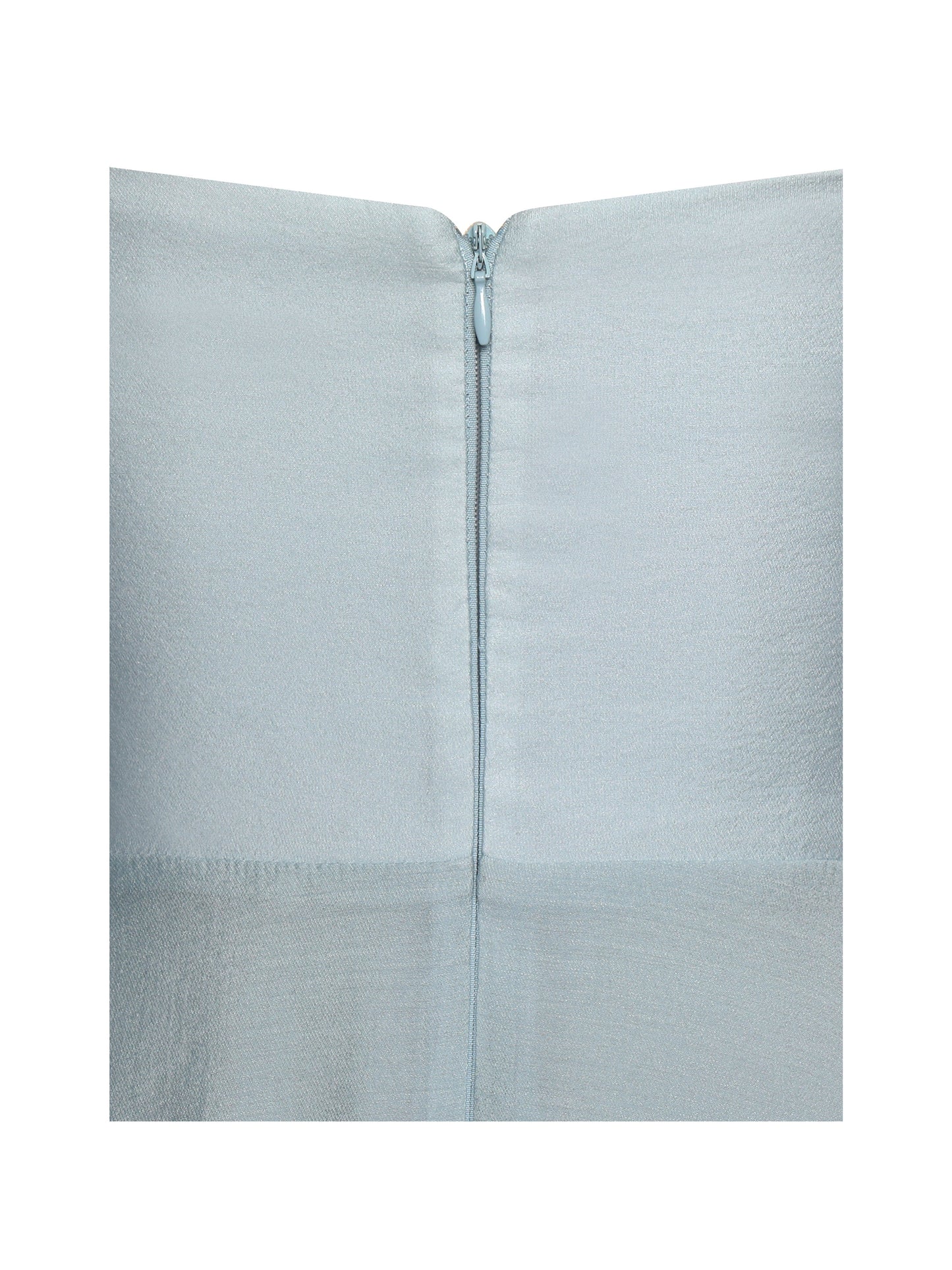 Yaffa Baby Blue Asymmetrical Mini Dress