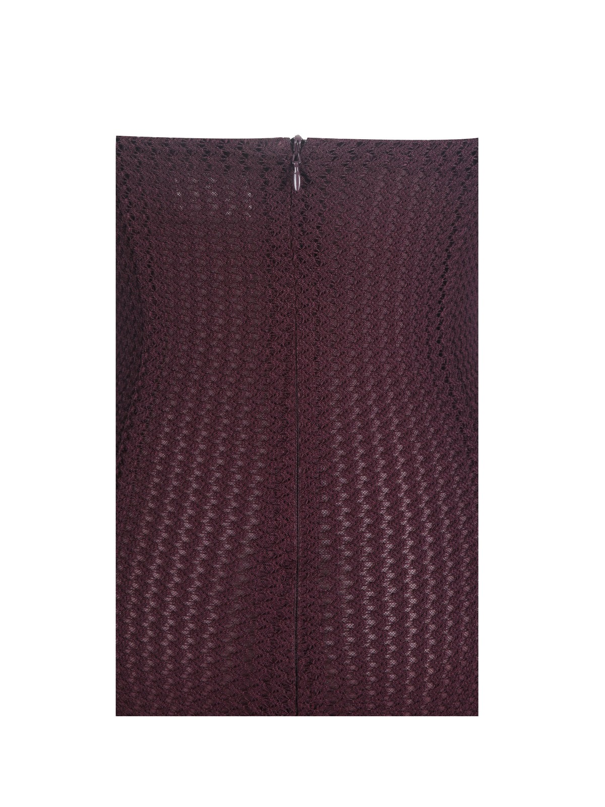 Pluma Maroon Halter Faux-Fur Trimmed Midi Dress