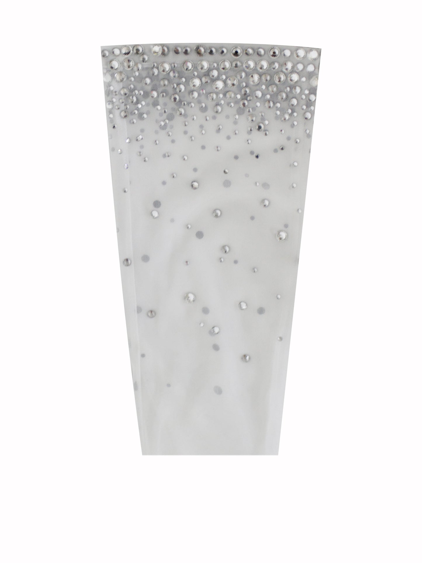Izzy White Crystal Opera-length Gloves