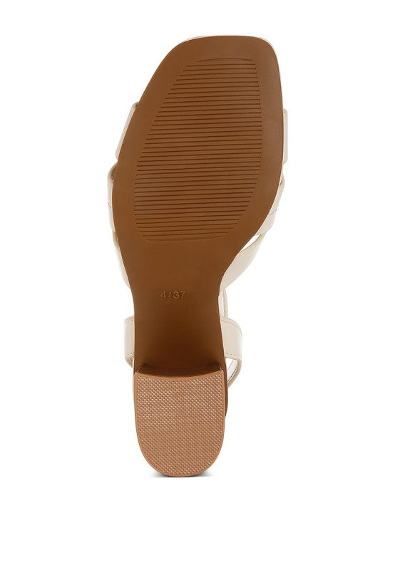 Signora Pin Buckle Ankle Strap Sandals