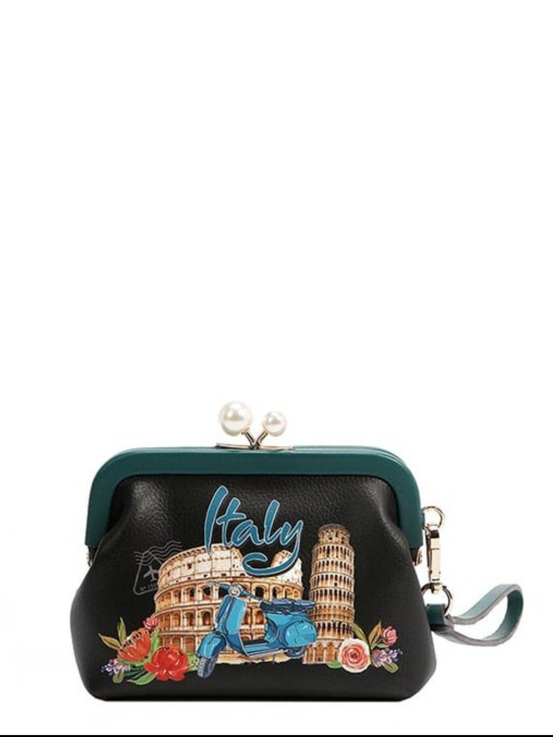 Nicole Lee USA Chelsea Pearl Kiss-Lock Coin Purse
