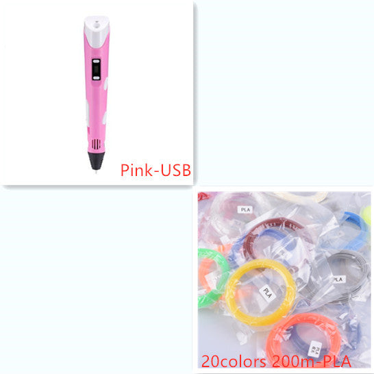 3D print pen 3D pen two generation graffiti 3D stereoscopic paintbrush