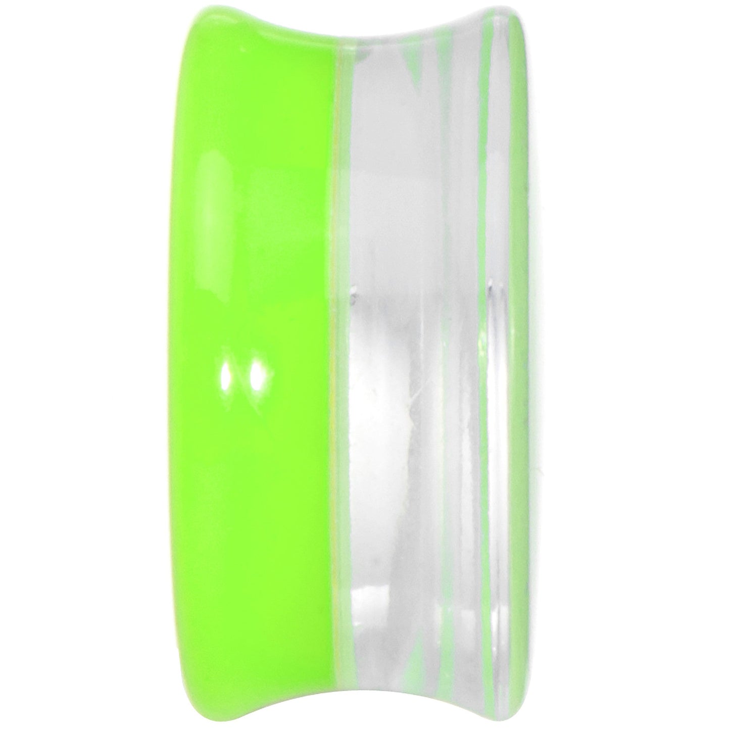 20mm Green Neon Glitter Saddle Plug