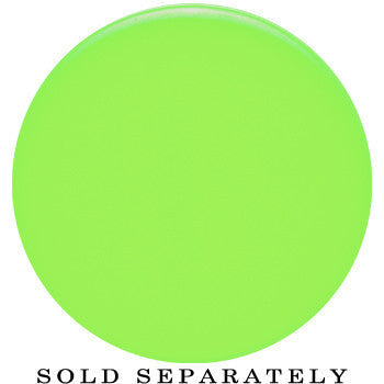 30mm Green Neon Glitter Saddle Plug