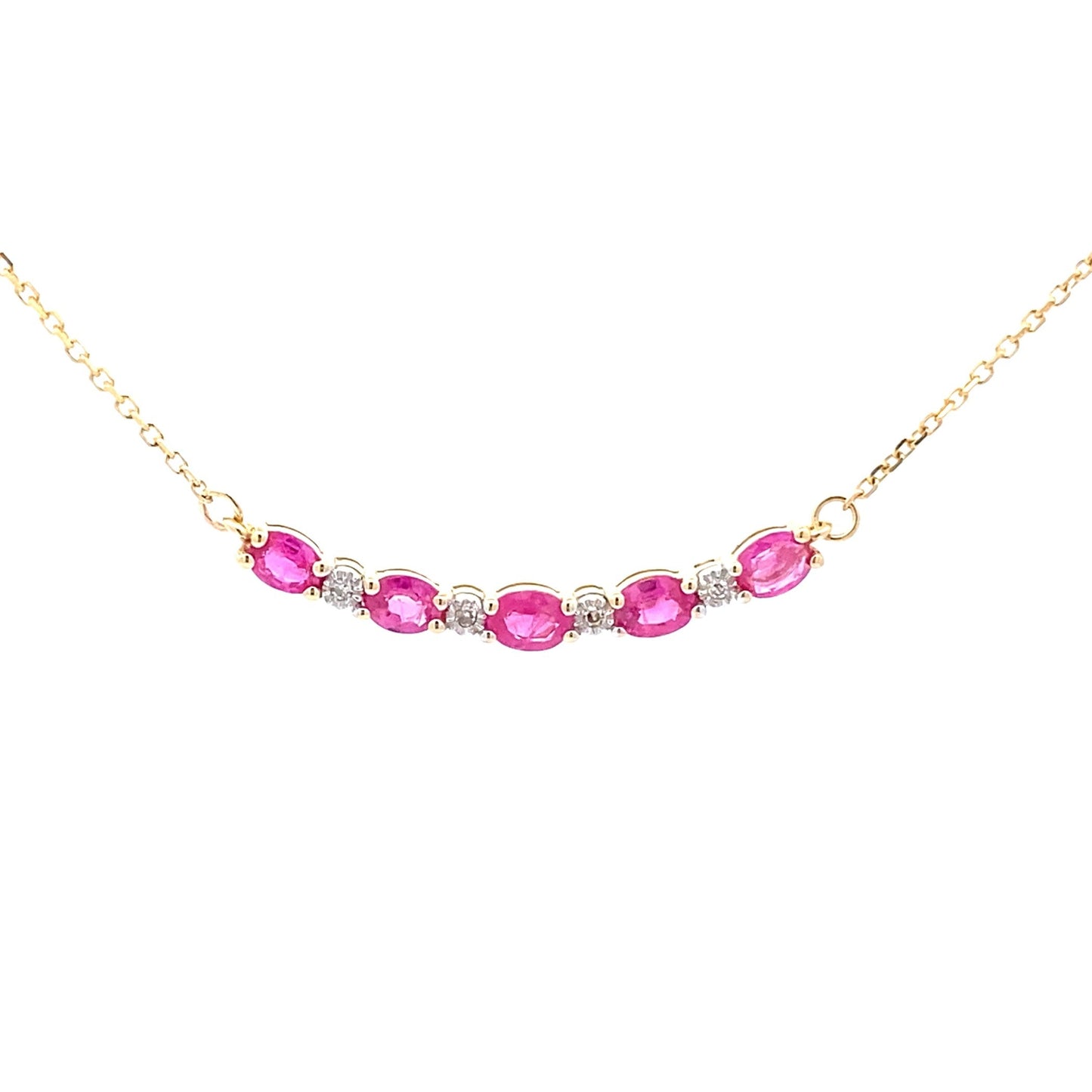 .73ct Ruby Diamond Fashion Pendants 10KT Yellow Gold
