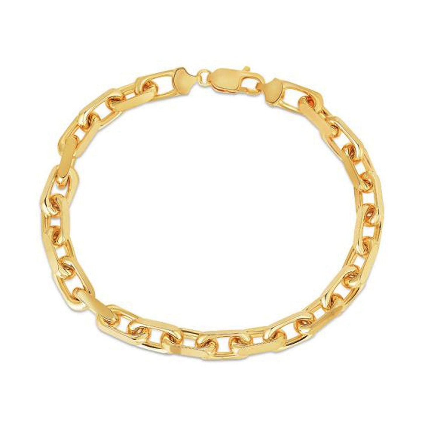 14k Yellow Gold French Cable Chain Bracelet  (6.10 mm)