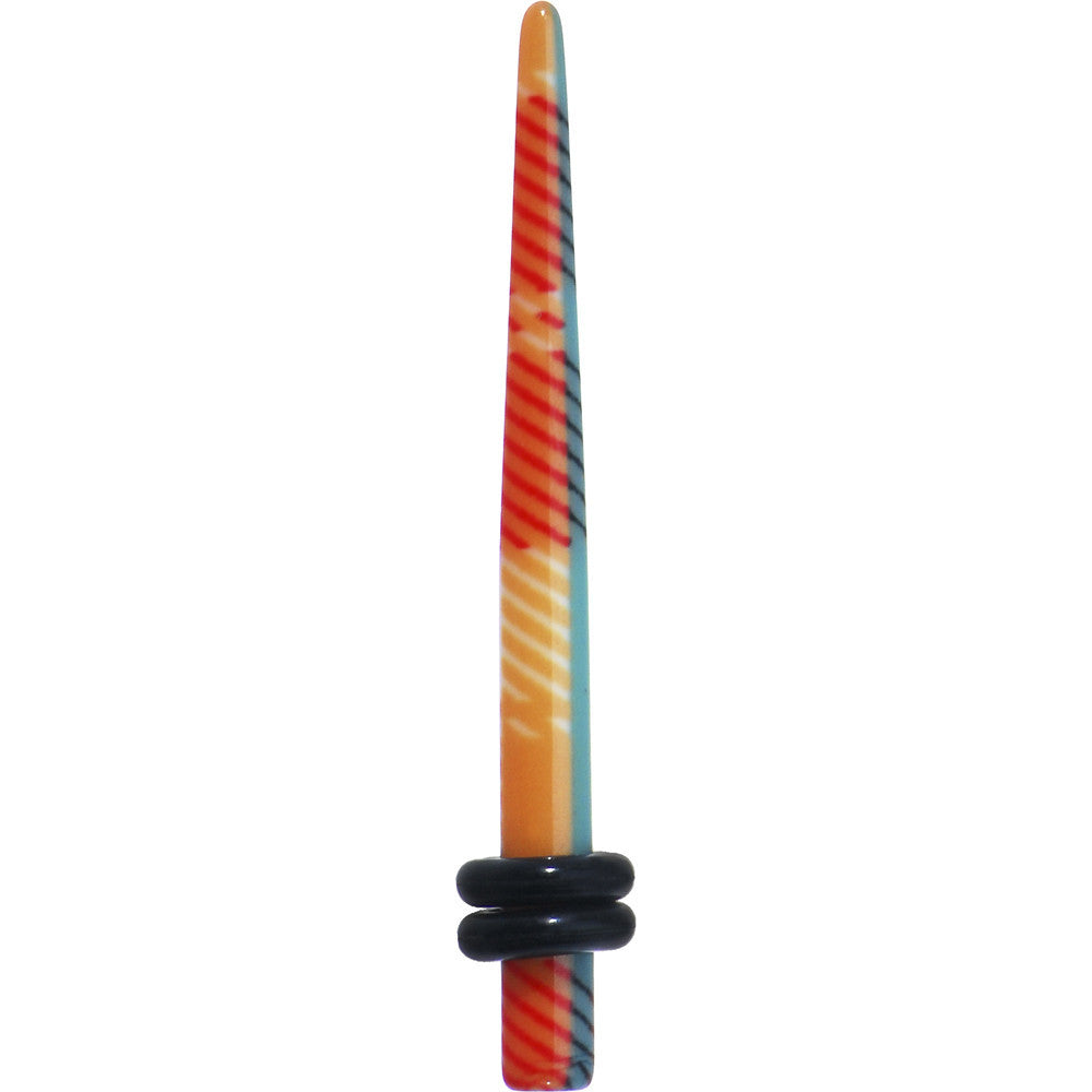 8G Acrylic Plaid Taper Ear Plug