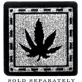 2G Pot Leaf Fake Taper Ear Plug