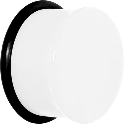 3/4 Acrylic Neon White Plug
