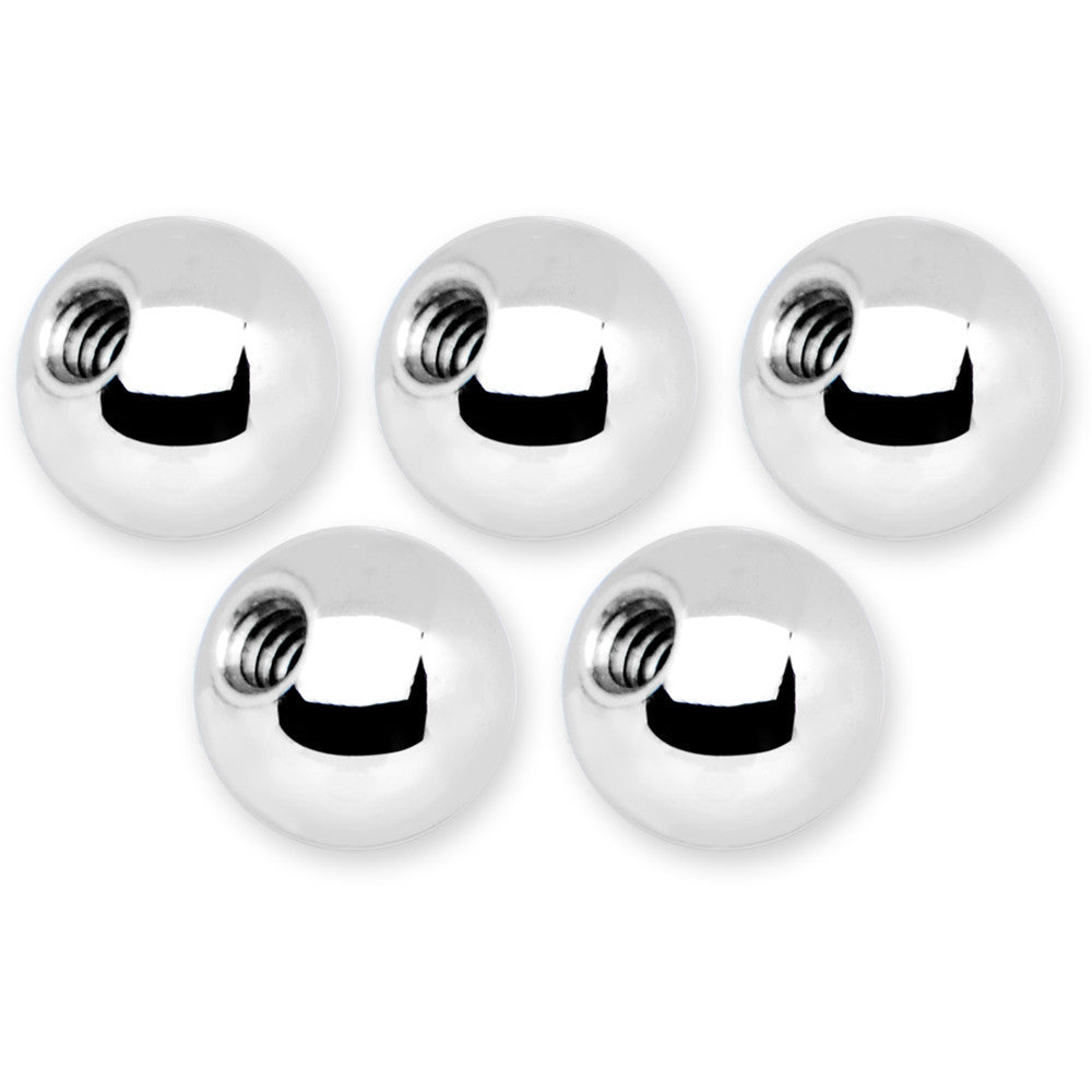 16G 5mm Stainless Steel Replacement Ball Bonus Pack Set