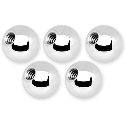 16G 5mm Stainless Steel Replacement Ball Bonus Pack Set