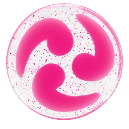 20mm Pink Quotation Symbol Saddle Plug