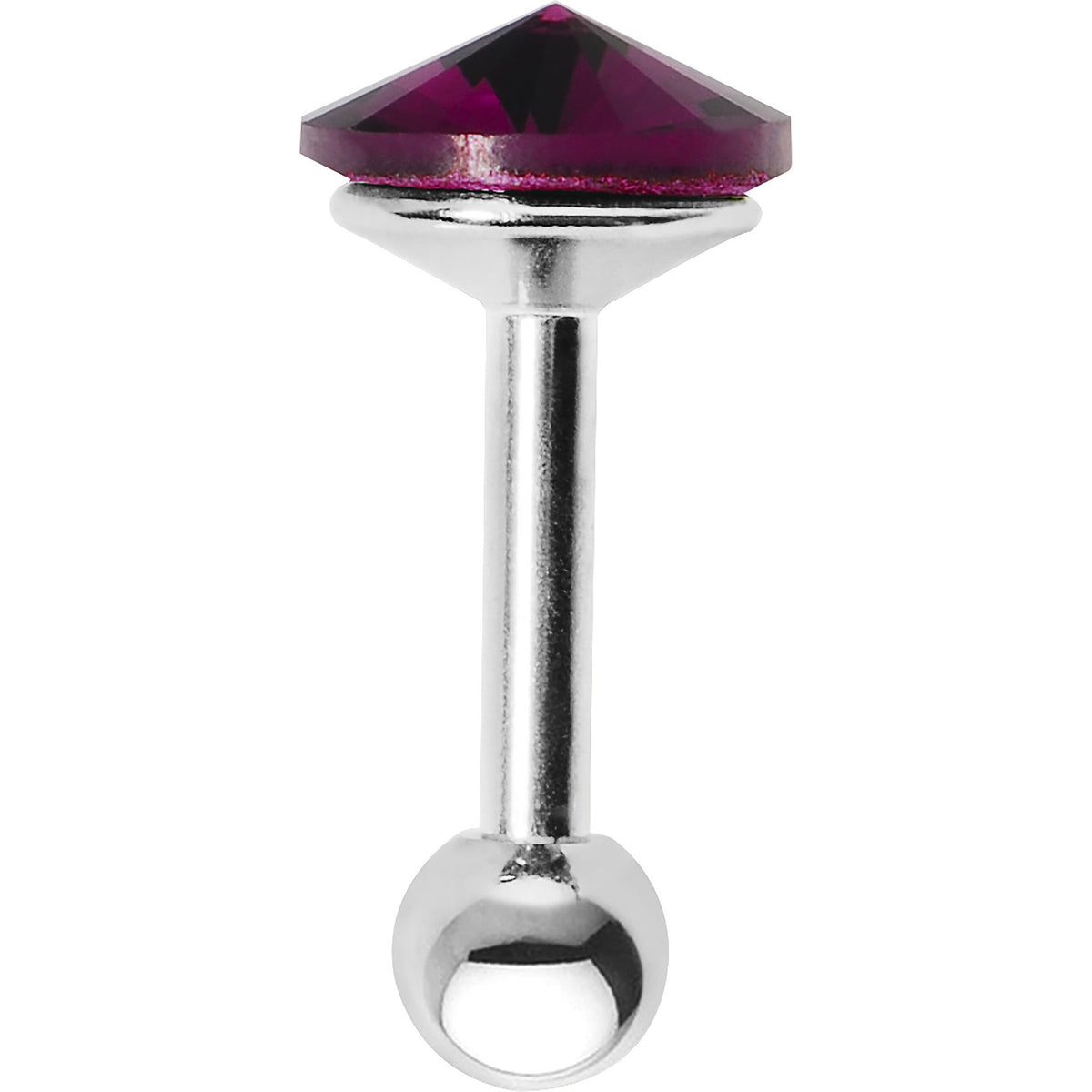 Garnet 5mm Gem Cartilage Tragus Earring