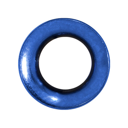 0G Royal Blue Anodized Titanium Screw Fit Tunnel