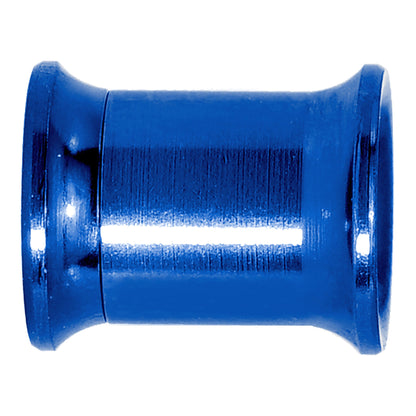 0G Royal Blue Anodized Titanium Screw Fit Tunnel