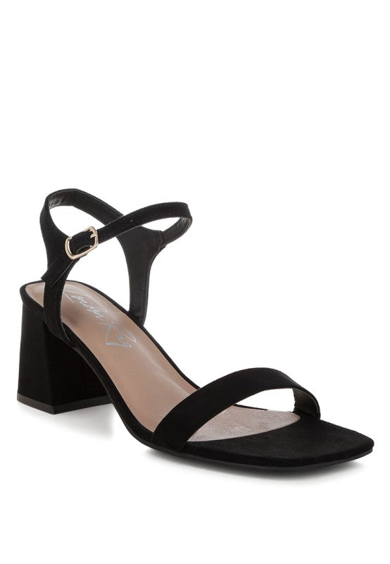 Akiya Square Toe Block Heels