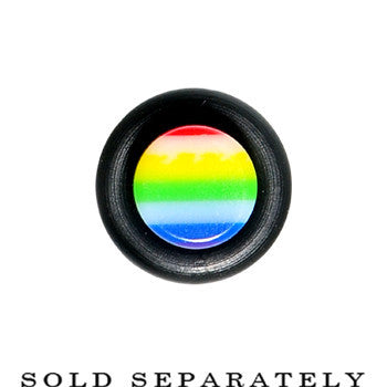 4G Acrylic Retro Rainbow Straight Taper