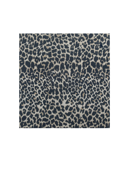 Spring Affair Cheetah Print Linen Head Scarf