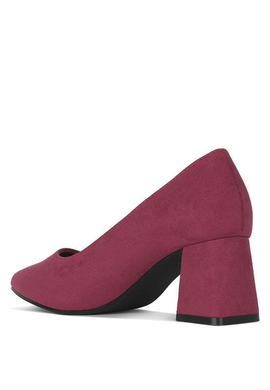 Malai Block Heel Pumps