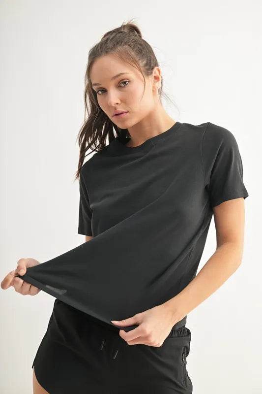 MONO B Round Neck Short Sleeve T-Shirt