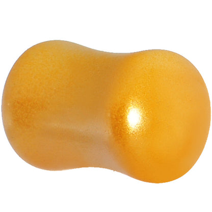 0G Honey Yellow Metallic Pearl Acrylic Saddle Plug
