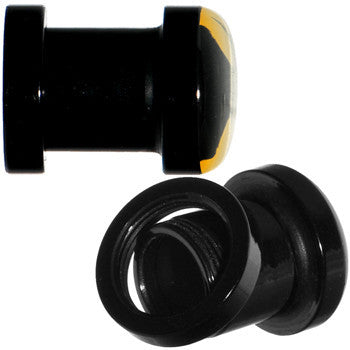 2G Black Acrylic Batman Screw Fit Plug Set