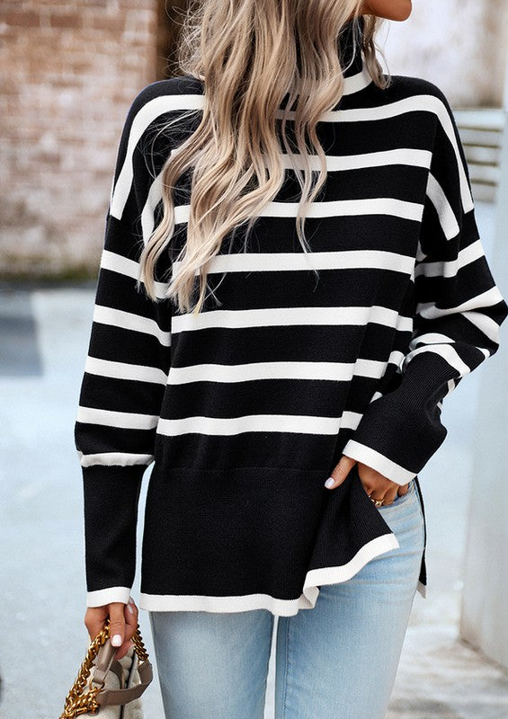 Women Mock Neck Sweater