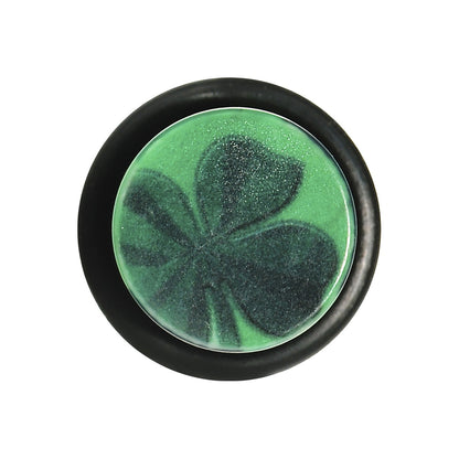 1/2 Green Acrylic Four Leaf Clover Field Taper