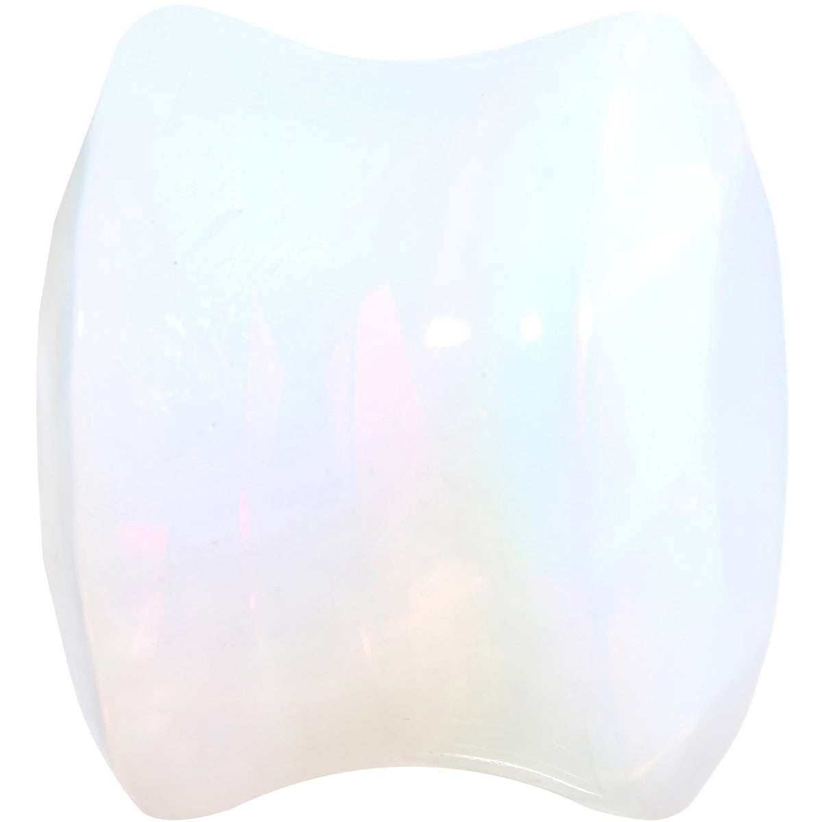 9/16 Opalite Semi Precious Stone Faceted Double Flare Plug Set