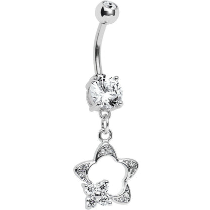 Crystalline Gem StarFlower Belly Ring