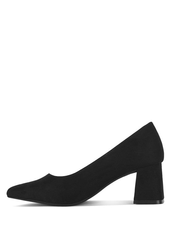 Malai Block Heel Pumps