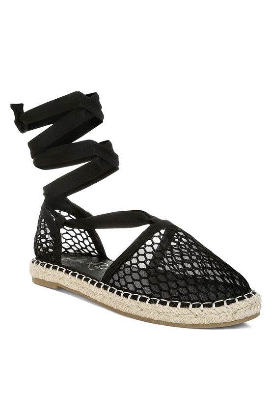 Sonara Mesh Flat Espadrille Sandals