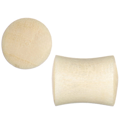 0G Organic Crocodile Wood Dome Double Flare Plug Set