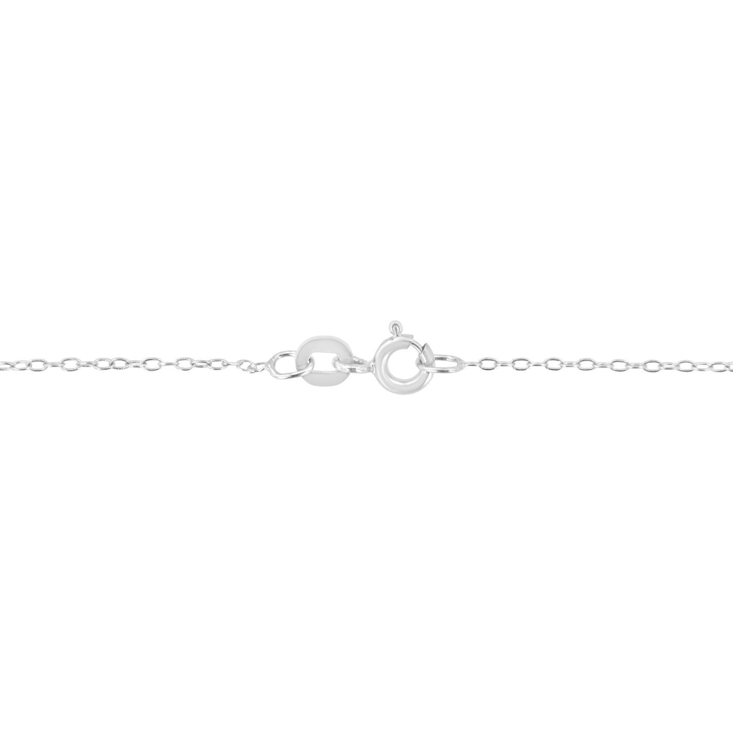 AGS Certified 10K White Gold 1/3 Cttw Bezel Set Round Diamond Solitaire 16-18" Adjustable Pendant Necklace (I-J Color, SI1-SI2 Clarity)
