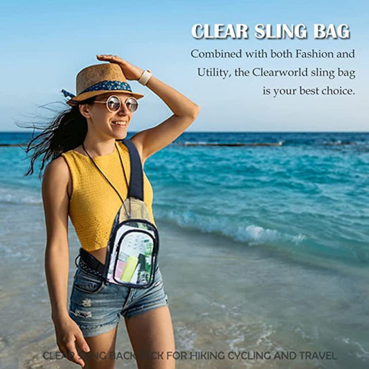 PVC transparent shoulder chest bag, outdoor travel backpack, gymnasium visual bag shoulder crossbody bag, transparent fanny pack, fanny pack crossbody,