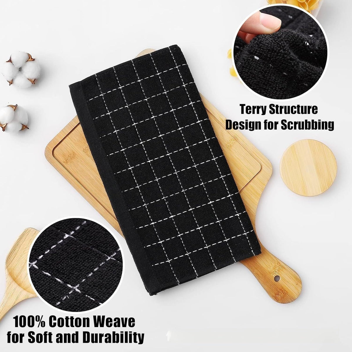 Thickened All-cotton Scouring Pad Highly Absorbent And Soft
