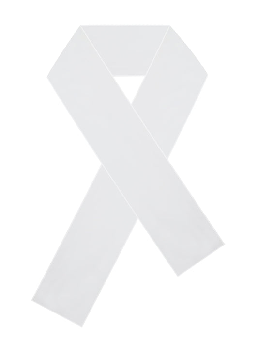 Jaycee White Chiffon Scarf