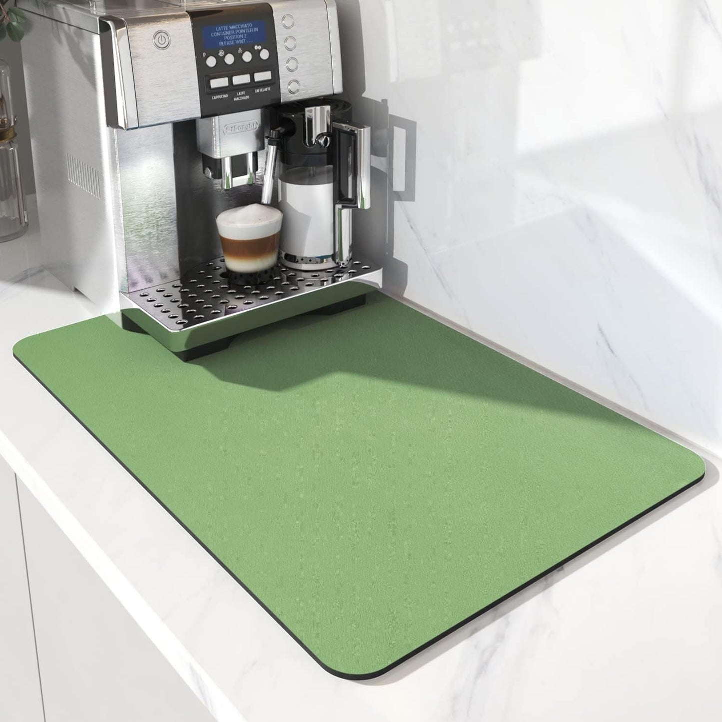 Simple Solid Color New Style Diatomaceous Earth Coffee Machine Mat