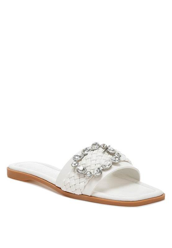 Hazbin Diamante Flat Sandals